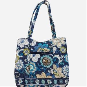 Vera Bradley Navy and Teal Floral Tote